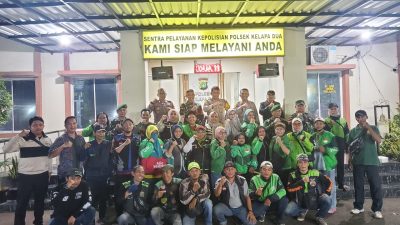 Polsek Kelapa Dua Gelar Tatap Muka dan Silaturahmi dengan Komunitas Ojek Online