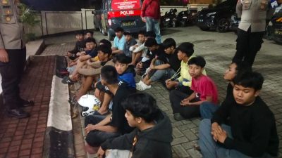 Polsek Cisauk Gagalkan Aksi Balap Liar dan Aksi Tawuran serta Amankan 19 Remaja