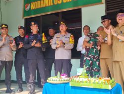 Polsek Ciputat Timur Berikan Ucapan HUT TNI ke 80 di Koramil Ciputat