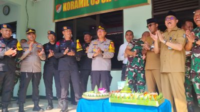 Polsek Ciputat Timur Berikan Ucapan HUT TNI ke 80 di Koramil Ciputat