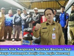 Dinsos Kota Tangerang Salurkan Bantuan bagi Warga Terdampak Banjir dan Angin Kencang