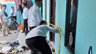 Polres Pekalongan Kota Gelar Olah TKP, Tragedi Kebakaran Kamar Kost akibat kebocoran tabung gas
