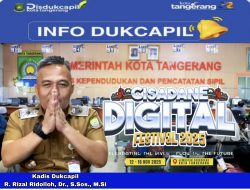Dukcapil Kota Tangerang Siapkan Layanan Lengkap di Cisadane Digital Festival 2025