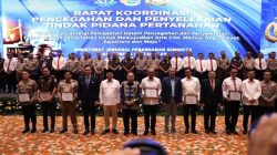 Rakor Pencegahan dan Penyelesaian Tindak Pidana Pertanahan, Menteri Nusron Ajak APH Pererat Kolaborasi Berantas Mafia Tanah