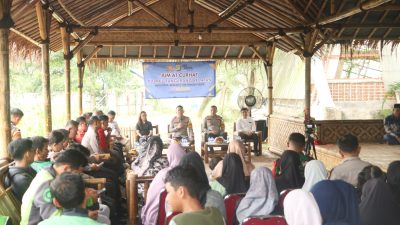 Polres Tangsel Gelar Program Jumat Curhat dan Jumat Peduli di Lahan Ketahanan Pangan Ciater Serpong