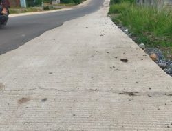 Prediksi Ketua BAIN HAM RI Lampung Terbukti: Baru Hitungan Hari, Rabat Beton Jalan Etanol Retak dan Patah