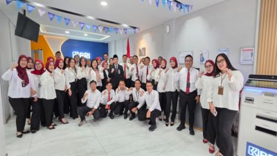 Kebersamaan Insan BRILiaN BRI Kebon Jeruk dalam Momentum Upacara Bela Negara