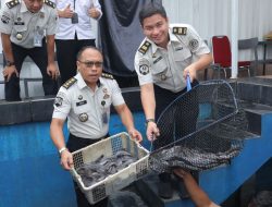 Lapas Kelas I Tangerang Panen Raya, Warga Binaan Produksi Sayur hingga 217 Kg Lele