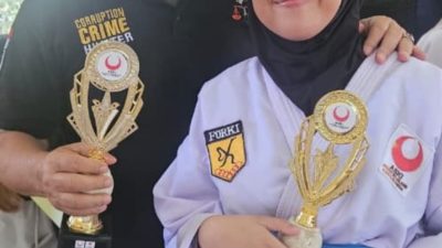 Siswi Berprestasi Lulu Muchdar Assegaf” Raih Juara 2 Pada Open Festival Bela Diri Karate Se- Provinsi KalSel