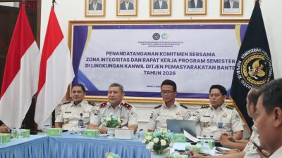 Karutan Tangerang Paparkan Fokus Kerja Semester I 2026 di Rakernis Ditjenpas Banten