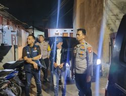 Cegah Kejahatan Jalanan, Polsek Cisauk Lakukan Strong Point hingga Dini Hari