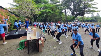 Sambut HPN 2026 di Banten, PWI Tangsel Gelar Senam Sehat Bersama Warga