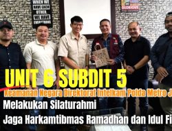 Unit 6 Subdit 5 Keamanan Negara Direktorat Intelkam Polda Metro Jaya Melakukan Silaturahmi Jaga Harkamtibmas Ramadhan dan Idul Fitri