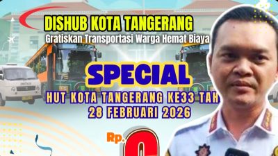 Dishub Kota Tangerang Gratiskan Transportasi, Warga Hemat Biaya