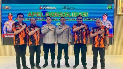 Pemuda Pancasila Tangsel Hadiri Apel Polres, “Warga Jaga Warga”, Tegaskan Komitmen Jaga Keamanan