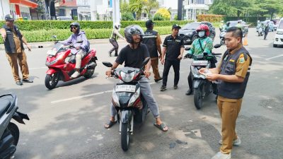 Samsat Ciputat Jaring 75 Kendaraan di Razia Pajak Bintaro