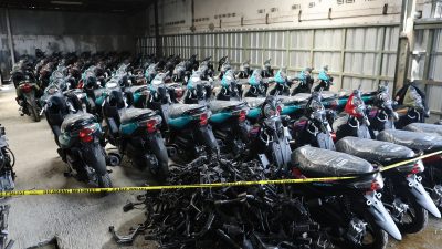 Gudang Motor Ilegal di Jaksel Digerebek, Ribuan Unit Disita