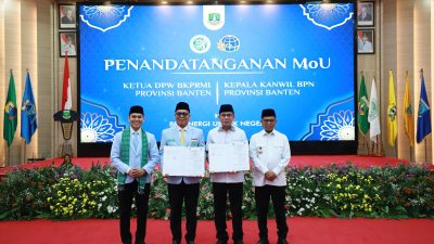 BPN Banten Gandeng BKPRMI Percepat Sertifikasi Tanah Wakaf