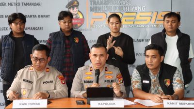 Polsek Metro Tamansari Bongkar Sindikat Jambret Bersenjata Tajam, Enam Pelaku Diamankan