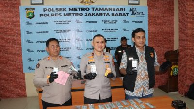 Polsek Metro Tamansari Bongkar Peredaran Obat Keras Berkedok Toko Kosmetik