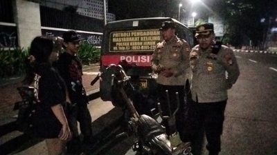 Polsek Kebon Jeruk Gelar Razia Kejahatan Jalanan di Titik Rawan Begal