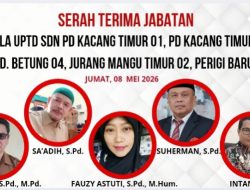 Sertijab Penuh Kekeluargaan, Lima Plt Kepala UPTD SDN Pondok Aren Terima Amanah Baru