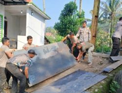 Brimob Polda Banten Revitalisasi Jembatan Merah Putih di Bayah Lebak