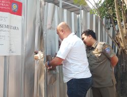 Tak Berizin PBG, Bangunan Padel Teras Kota Digembok Satpol PP