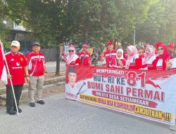 Jalan Sehat RW 014 Meriah, Warga Dukung H. Suryadi Lanjut 3 Periode