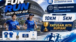 FUN RUN 2026 Siap Guncang BSD Serpong, Hadiah Ratusan Juta Menanti