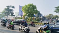 H-4 Kemerdekaan, Bundaran Ciater Maruga Tangsel Masih Sepi Bendera Merah Putih