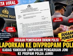 Dugaan Permintaan Uang di Polda Jambi Dilaporkan ke Propam Polri